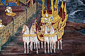 Detail from a mural painting with a 'Ramakien' motif - Thai version of the Indian Ramayana - from the temple complex of the Emerald Buddha, Bangkok (late 18th century) 